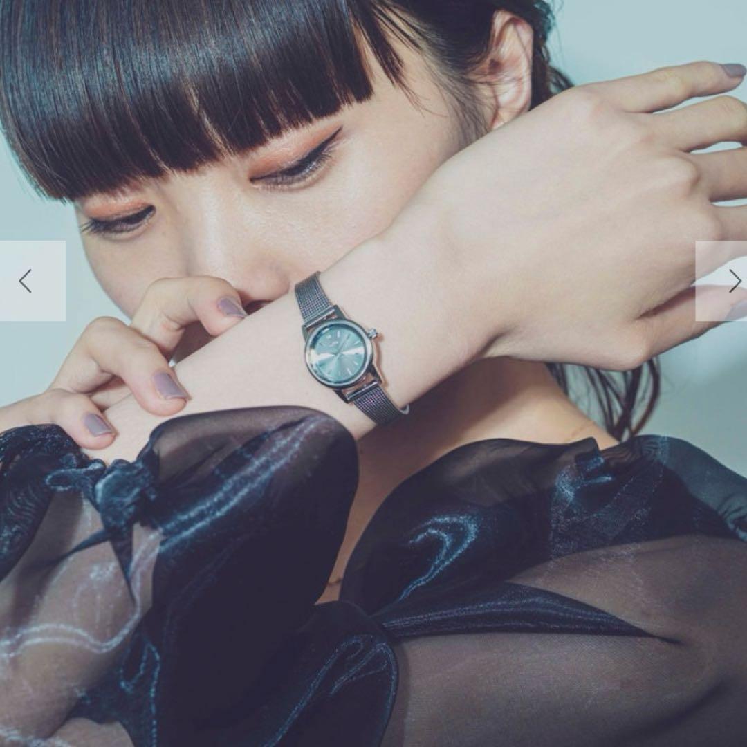 eteソーラーウォッチ メッシュベルト　腕時計