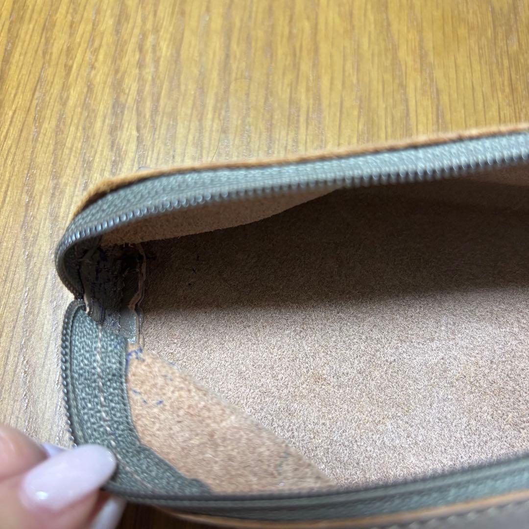 IL BISONTE レザー 筆箱 グレー