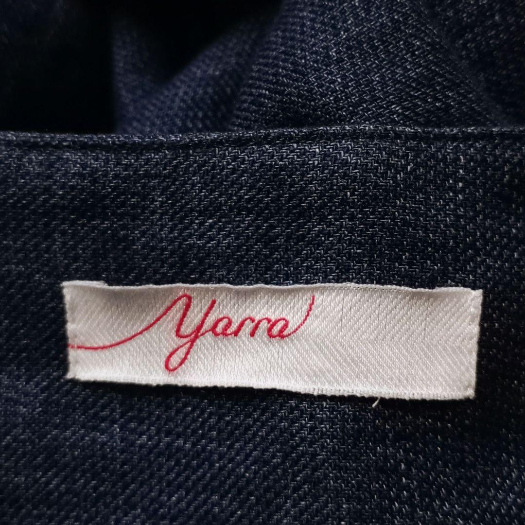 極美品　yarra　ウールリネン　ジャンパースカート　ワンピース　日本製　ヤラ