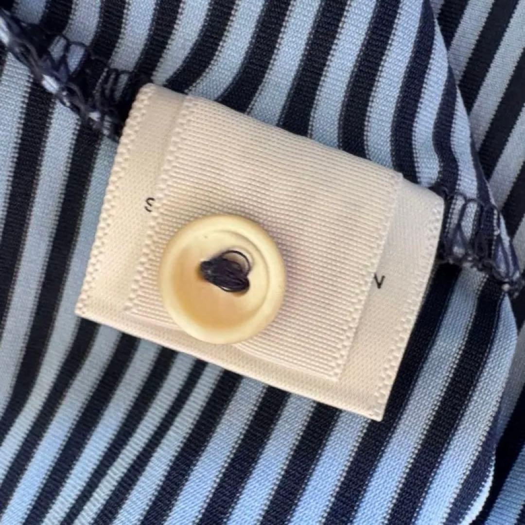 未使用　スコッティキャメロン　青と白のストライプ ポロシャツ　サークルT