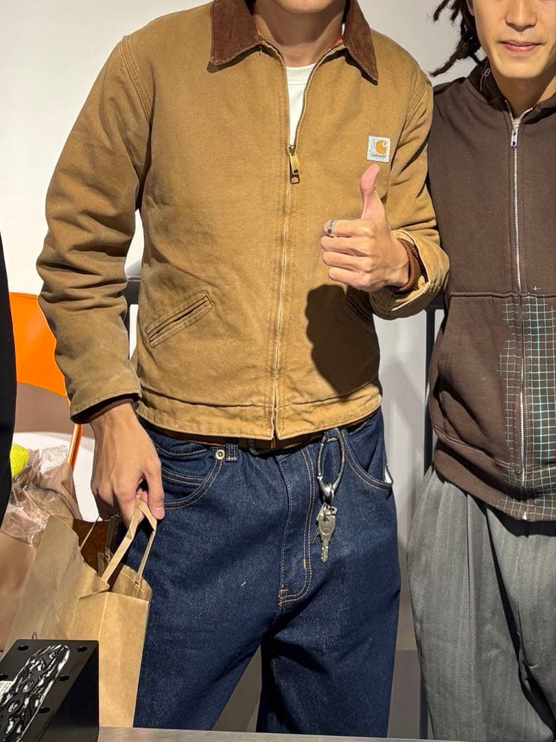 カーハート　デトロイトジャケット　90s 袖リブ付き