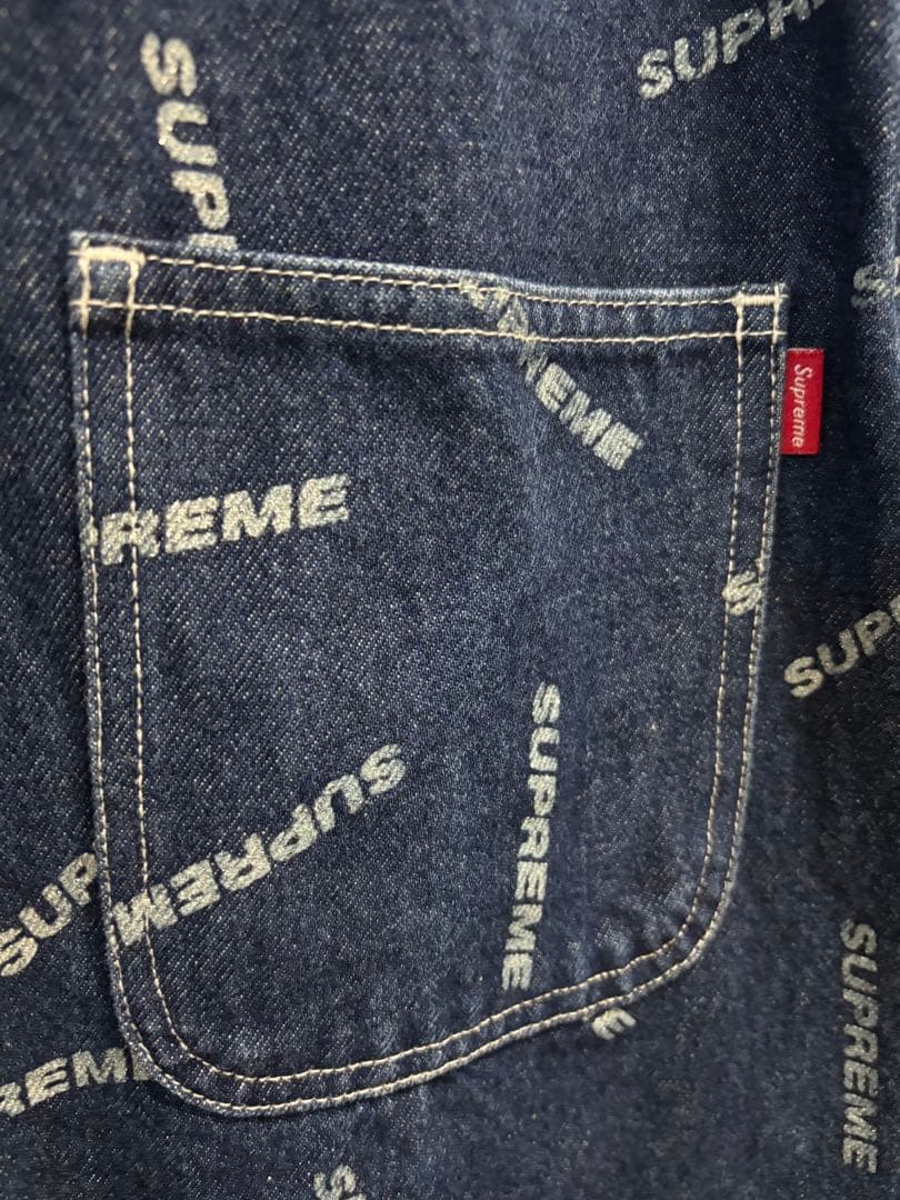 Supreme シュプリーム　デニムシャツ　総柄ジャケット