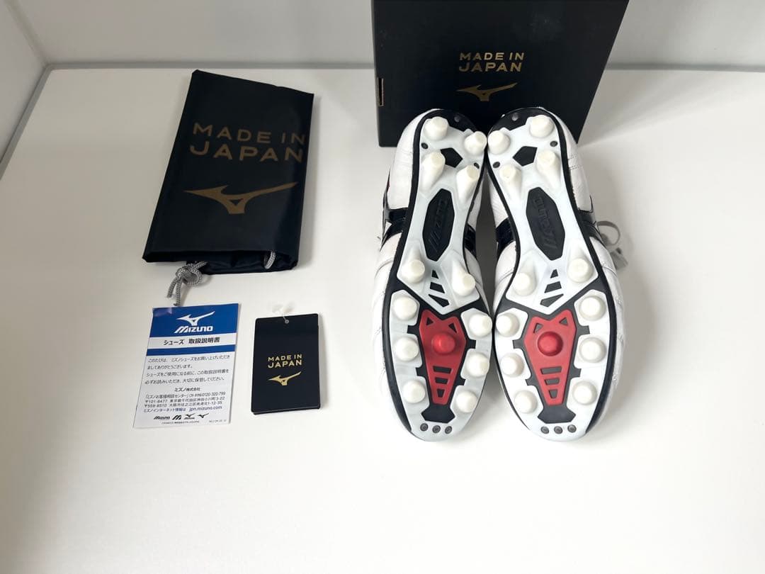 【美品】ミズノ モレリア2 JAPAN ショートタン 26.0cm ホワイト