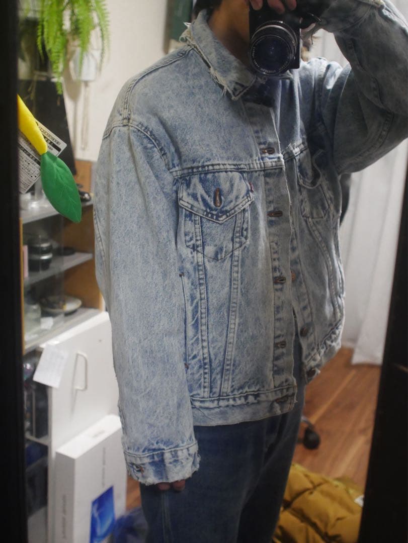 90s USA製 Levi's ストーンウォッシュデニムジャケット 70507