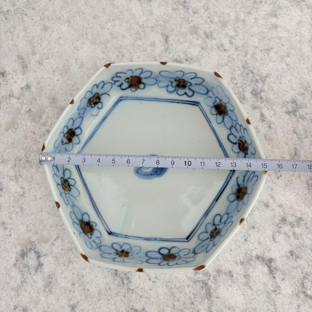 山口利枝☆菊花ならび六角鉢 3つセット