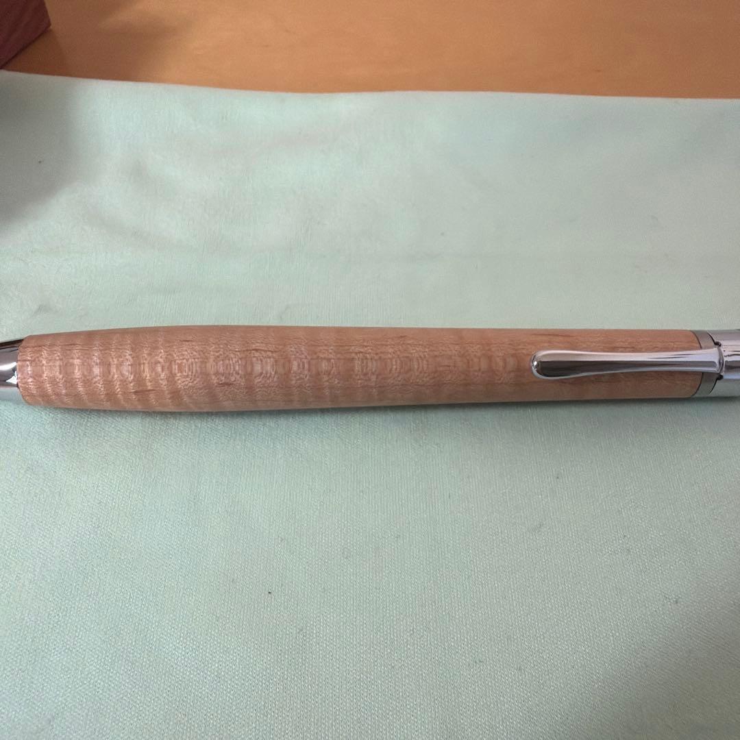 工房楔 シャーペン 楓ちぢみ杢 固定式口金 セット