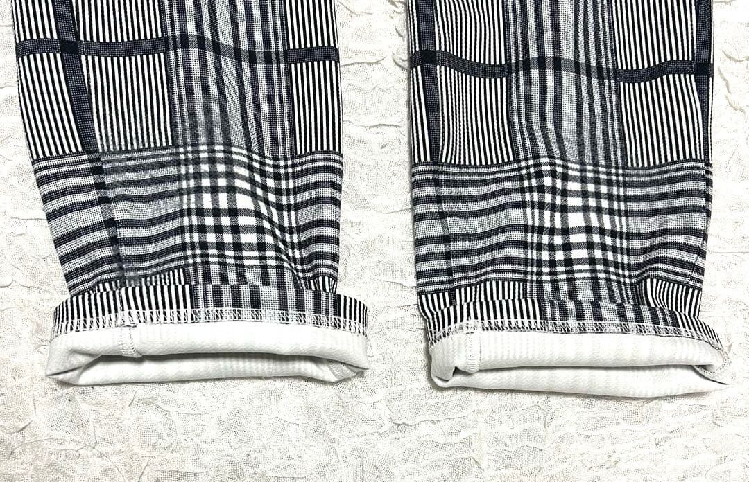 パーリーゲイツTEXBRID ヘリンボンジャガードチェック柄 パンツ2