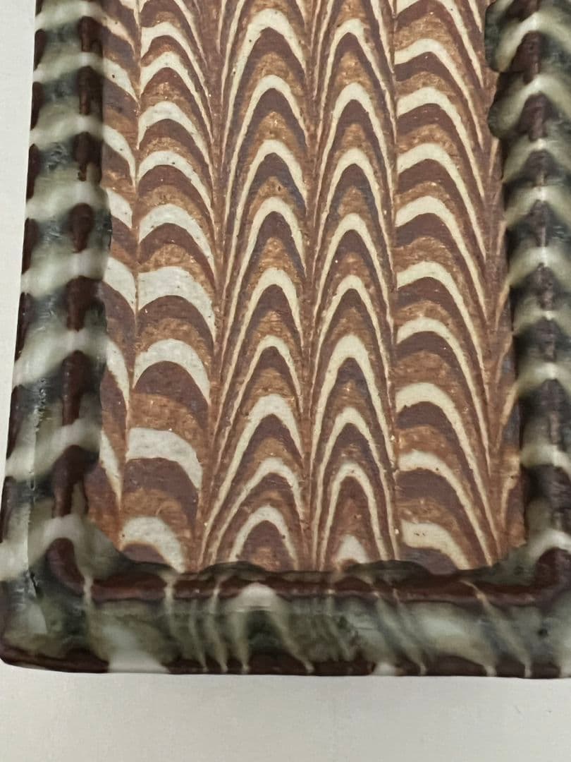 練上鶉手 陶硯 上田恒次(師河井寛次郎)