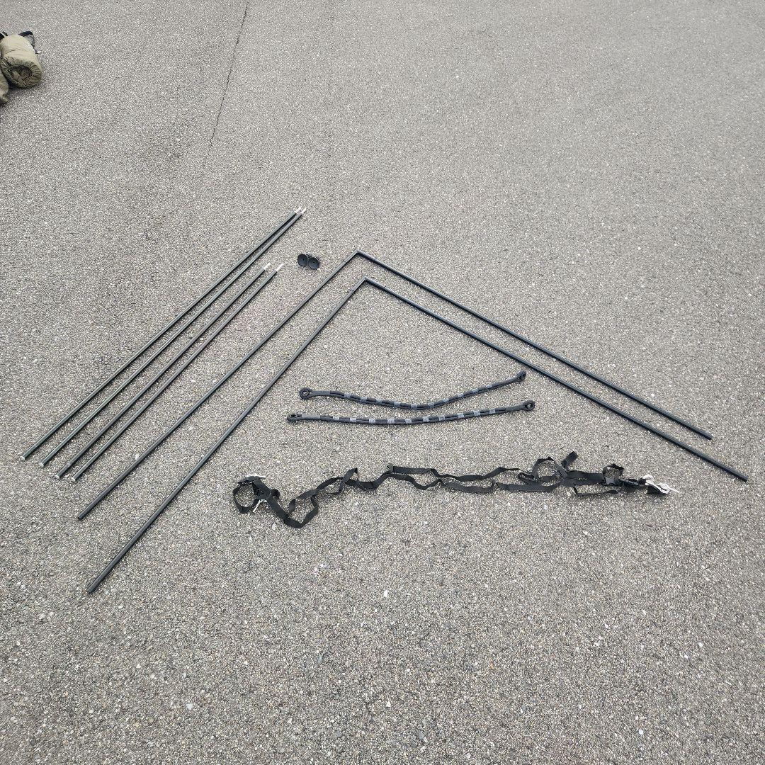 FUTURE FOX　フォックスベース 　前幕メッシュ付き二股ポール2セット