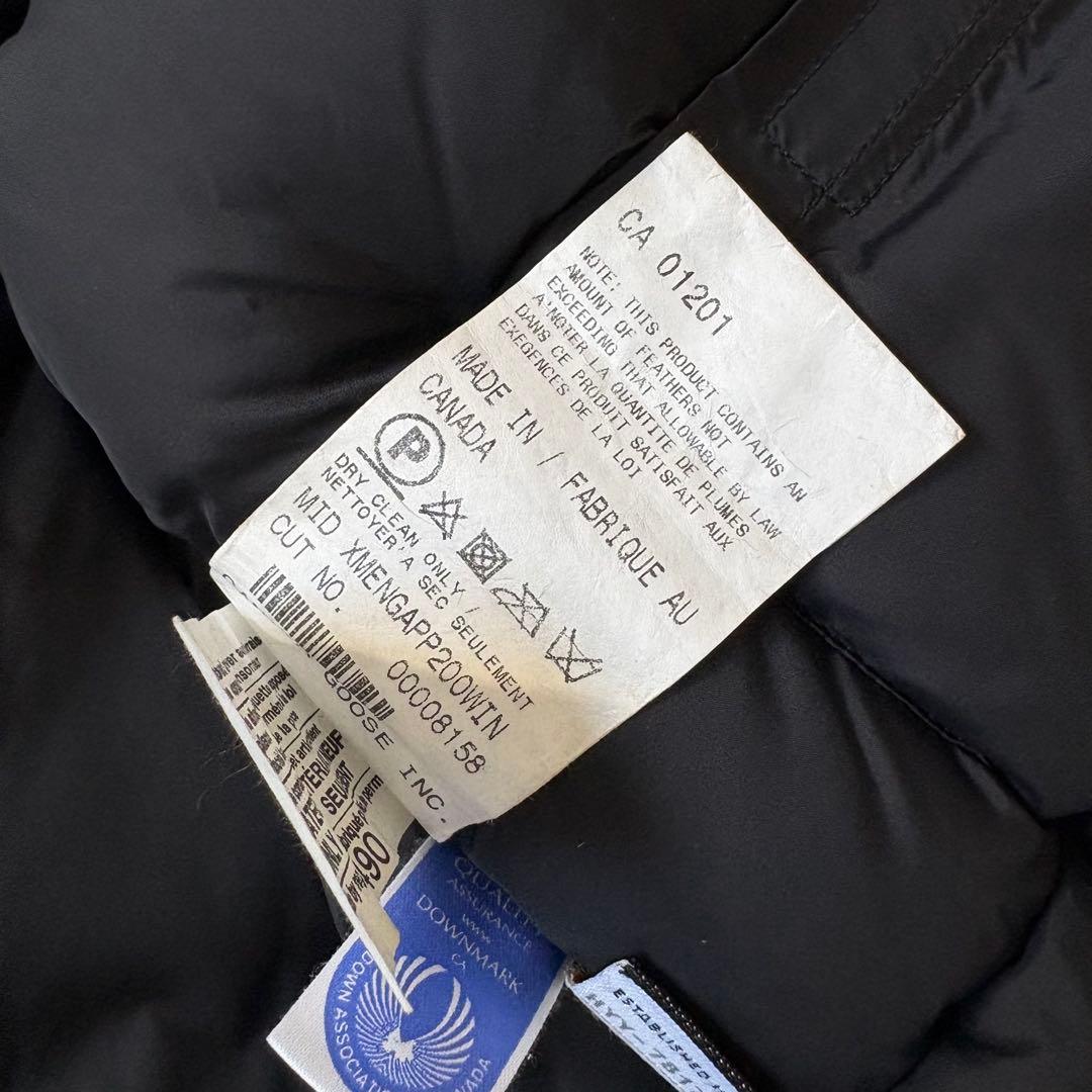 【最高級ダウン❗️】美品！カナダグース　ダウンベスト　ブラックレーベル　M 黒