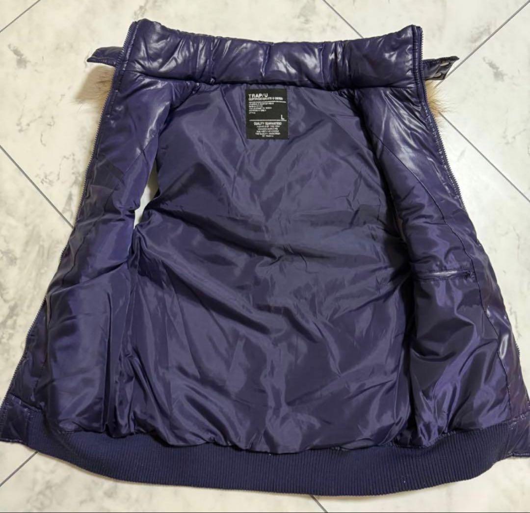 wockさん専用ネイビー キルティング　ダウンベスト ファー