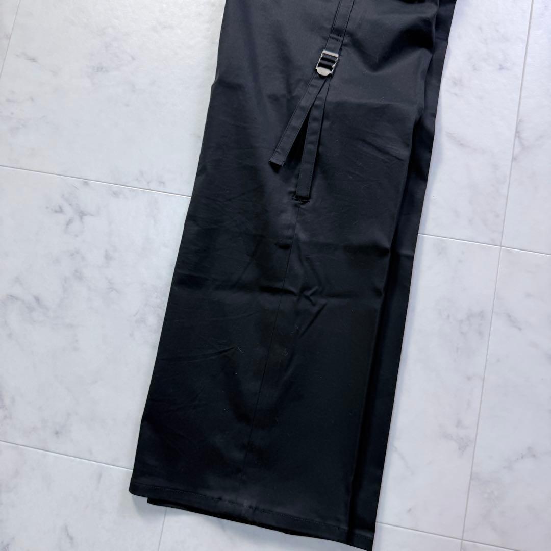 Burberry BLACK LABEL カーゴパンツ ブラック 多機能ポケット