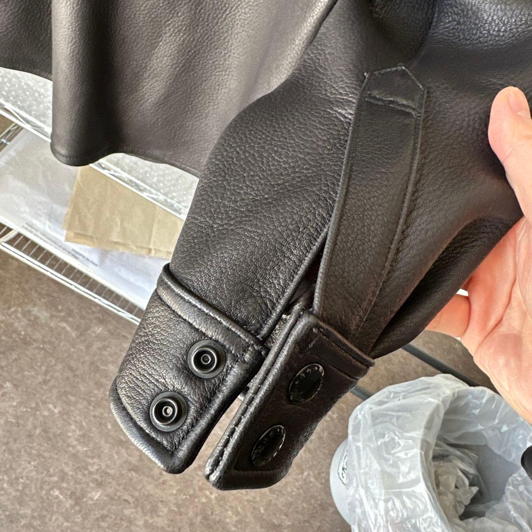 水染鹿皮 ウエスタンシャツ M 1.3-1.4mmニュージーランド産ディアスキン