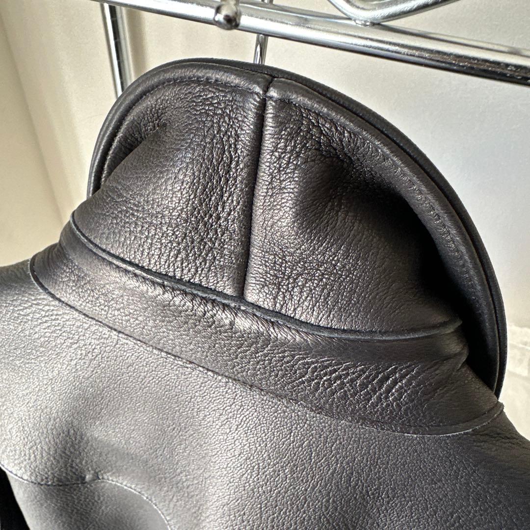 水染鹿皮 ウエスタンシャツ M 1.3-1.4mmニュージーランド産ディアスキン