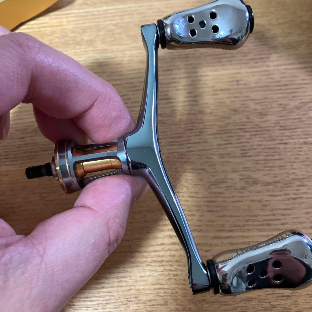 美品　夢屋　Mg ダブルハンドル　H-11 LIVREノブ　チタンスタンド