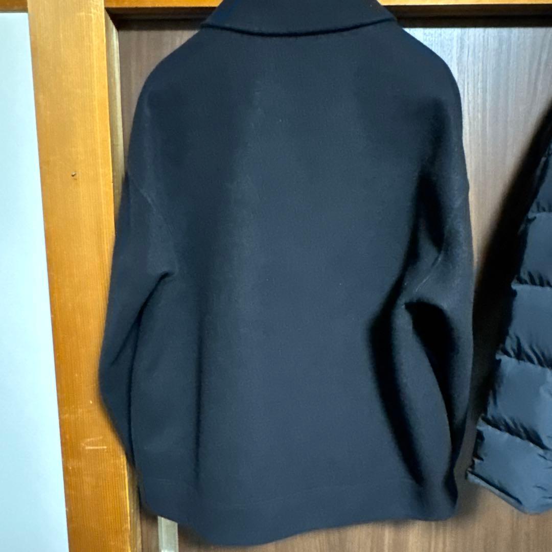 JIL SANDER+ バージンウールロゴ入りジップアップジャケット2024AW