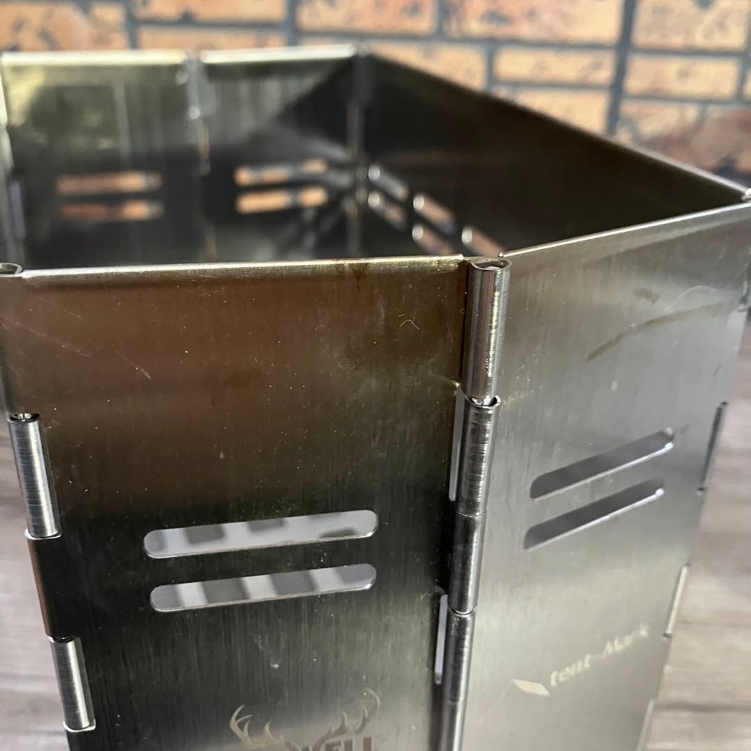 E-壁【人気コラボ】テンマクデザイン×ウィンナーウェル 焚き火台（グリル網付）