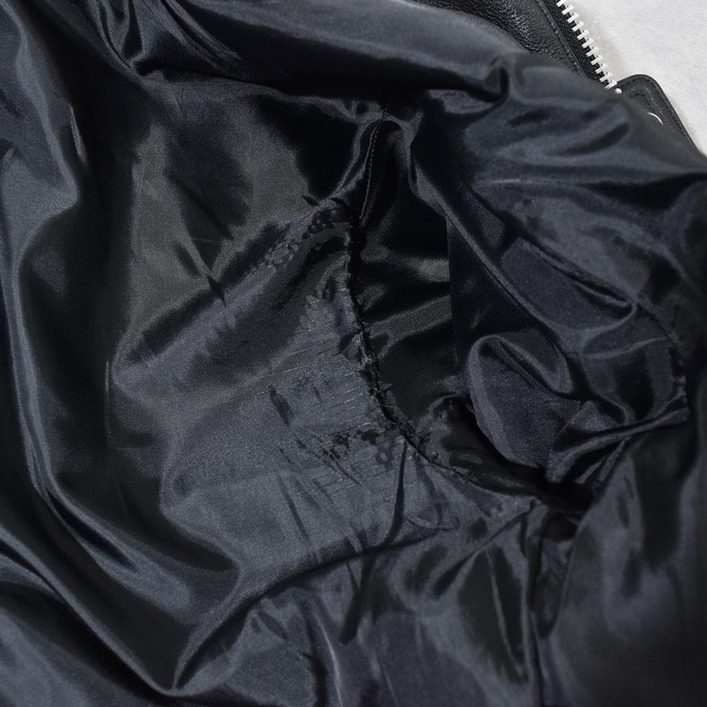 VaLLet 03 牛革 プレミアムカウ レザーライダースジャケット 黒 M