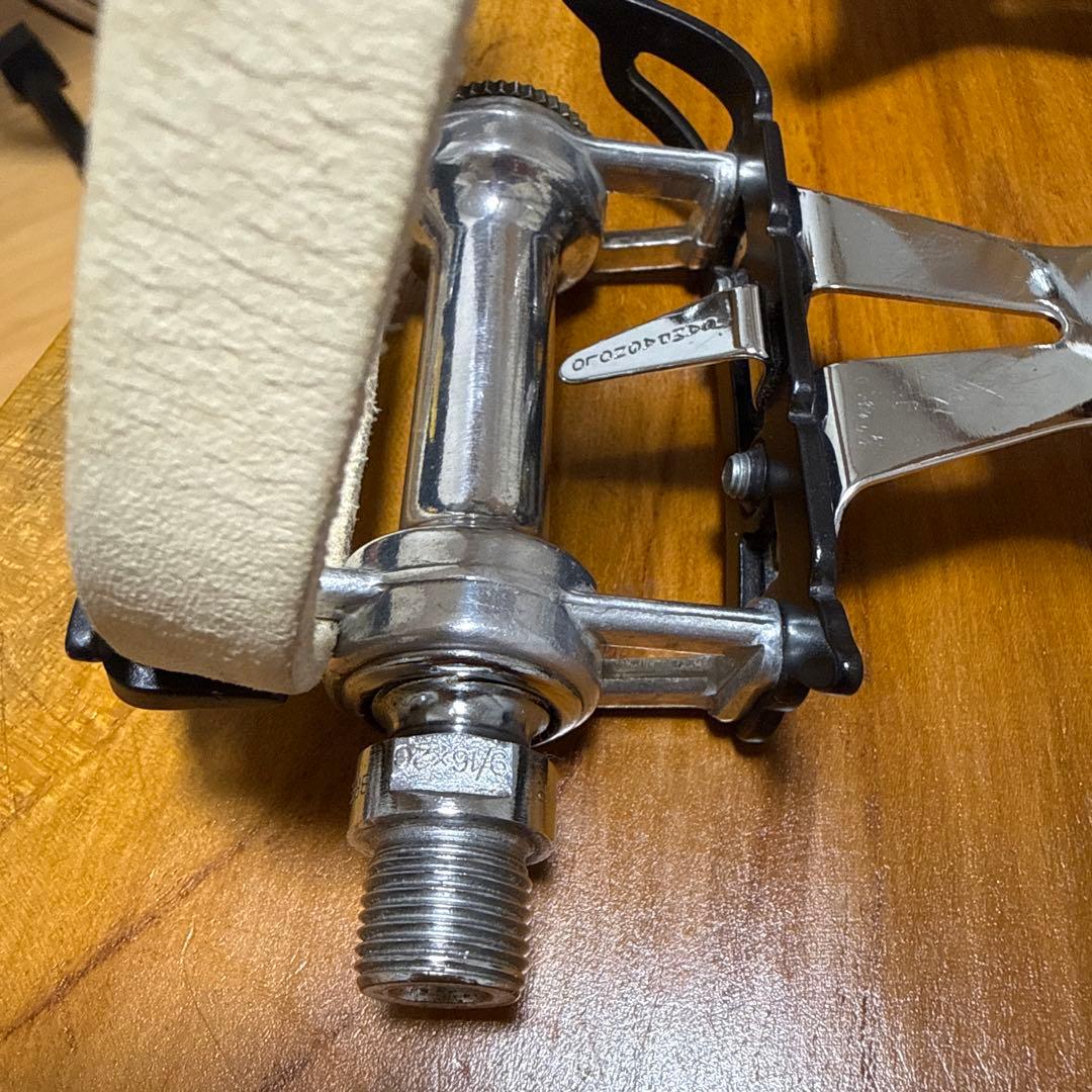 CAMPAGNOLO カンパ　フラットペダル 50thトゥクリップ付き