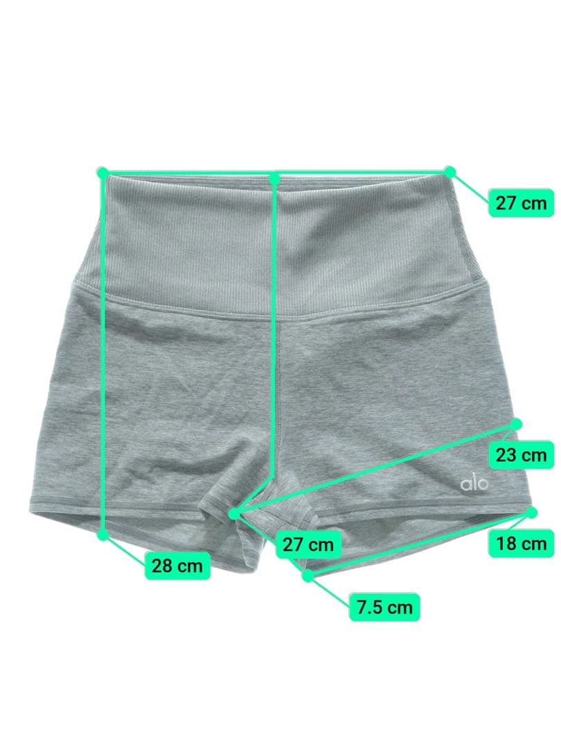 alo yoga アロー ヨガ ブラトップ ショートパンツ セットアップ グレー