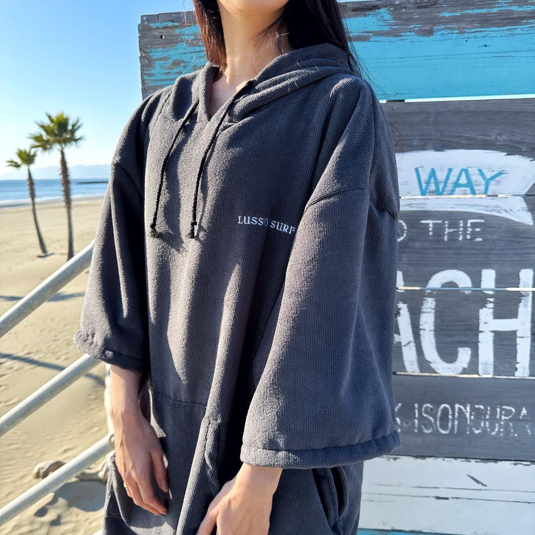 サーファーに☆LUSSO SURF お着替えポンチョ　グレー