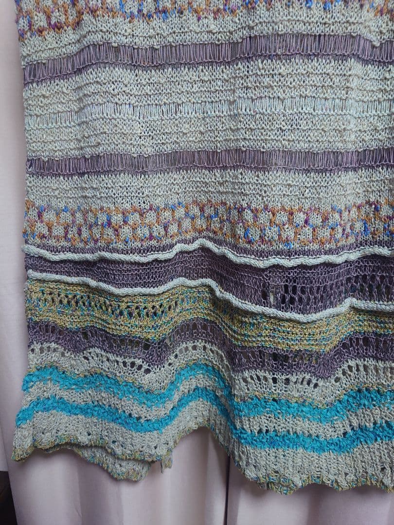 姫　M.＆KYOKO マルチカラー ニットベスト新品未使用