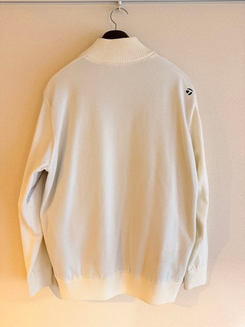 Taylor Madeセーター ウォームライニングフルジップセーター メンズ 白