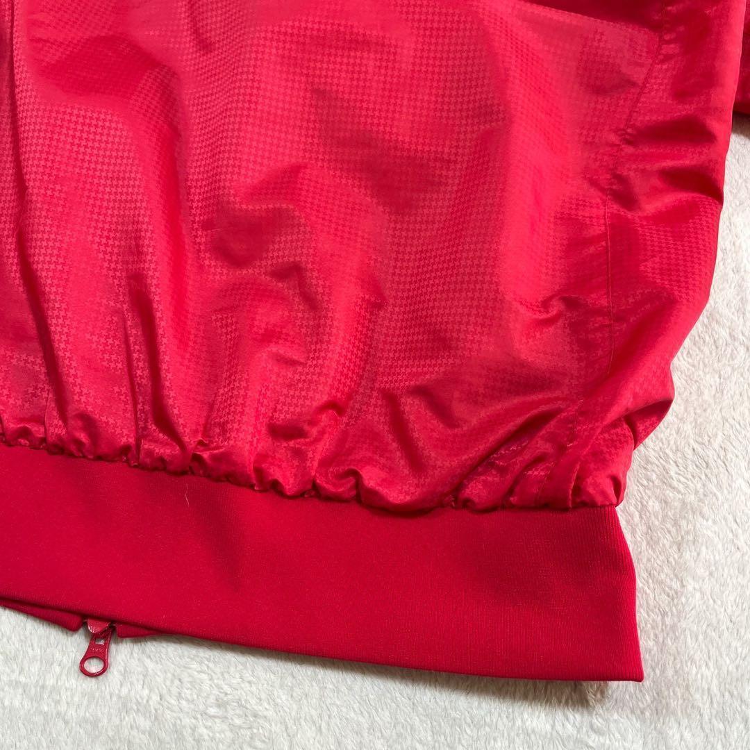 パーリーゲイツ　蓄熱裏地　ナイロン　スニード　ジャケット　レッド　赤　千鳥