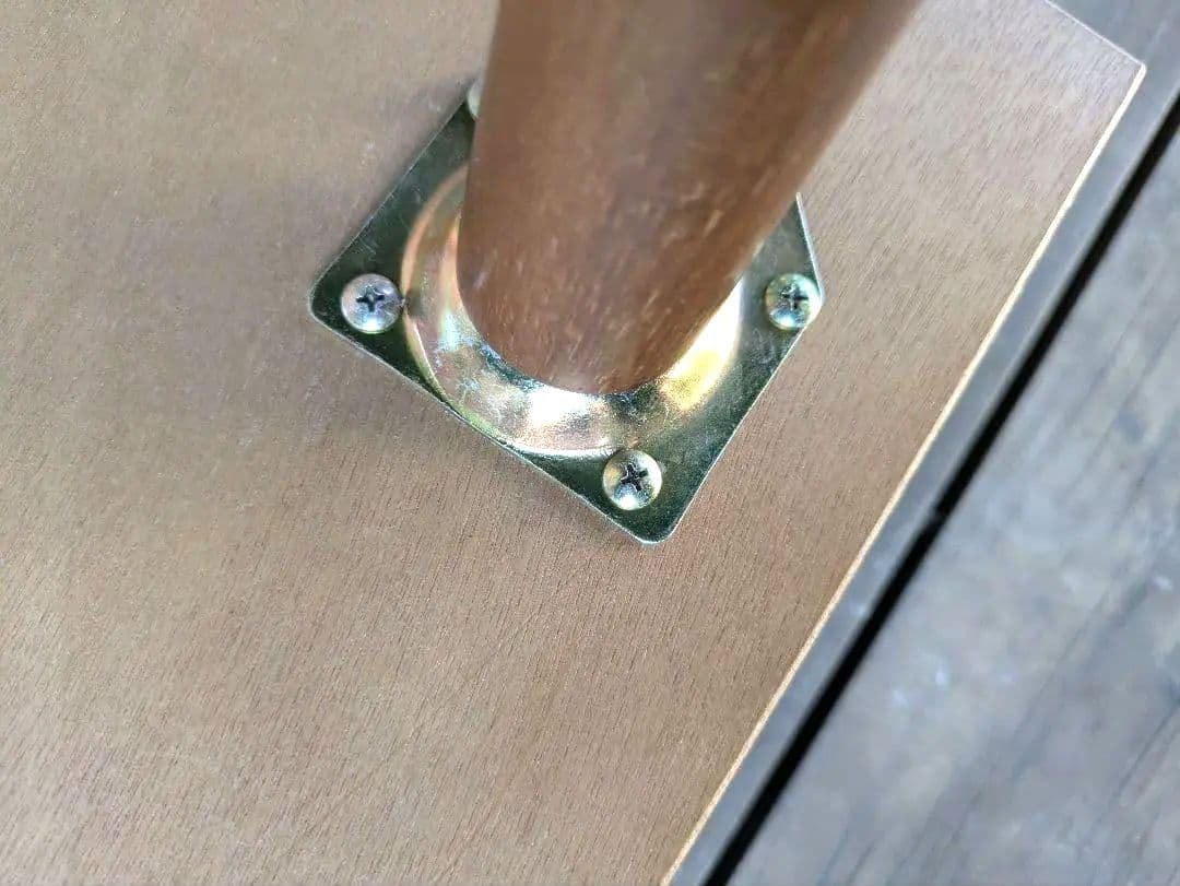 ガラステーブル　Gigi　天然木オーク材　大き目サイズ