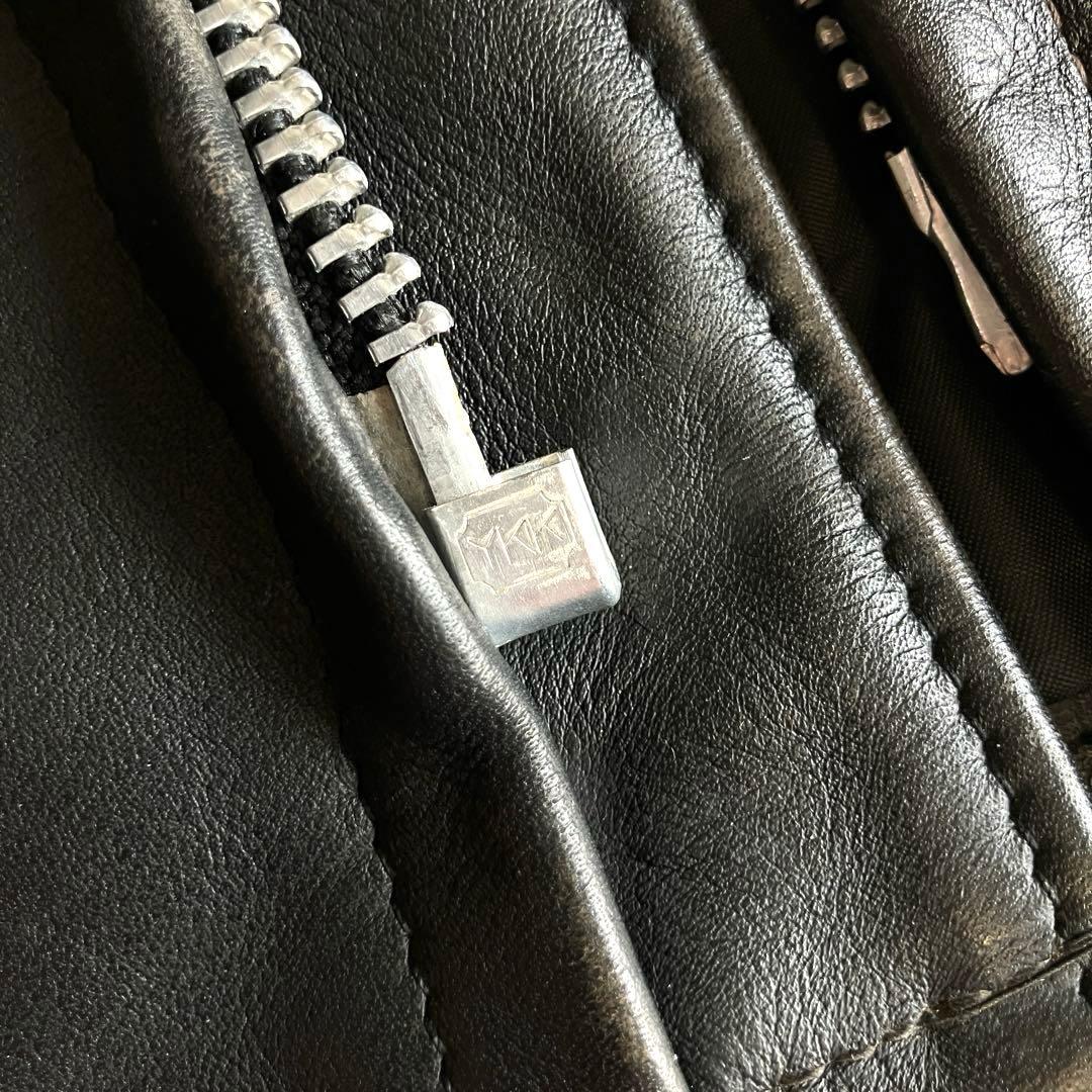 【美品】Schott 641 立ち襟シングルライダースジャケット　ボアライナー付