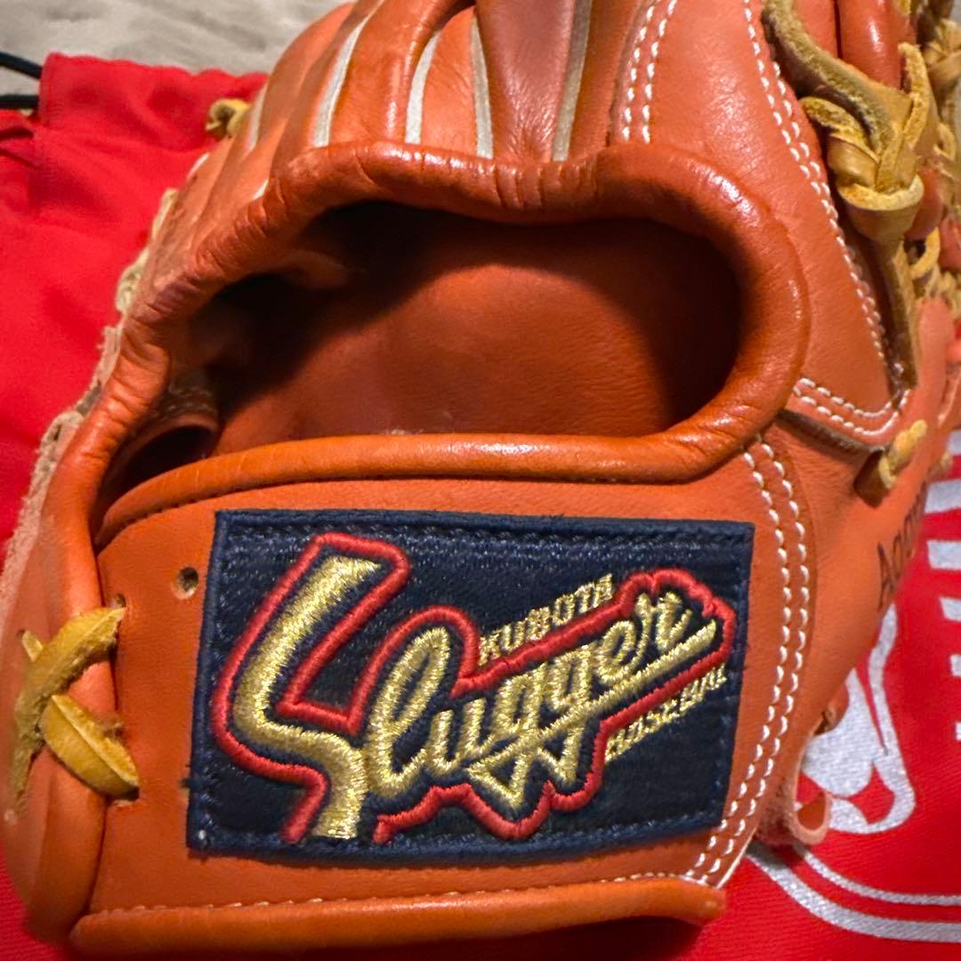 スラッガー KSN-M00 軟式グローブ オレンジ