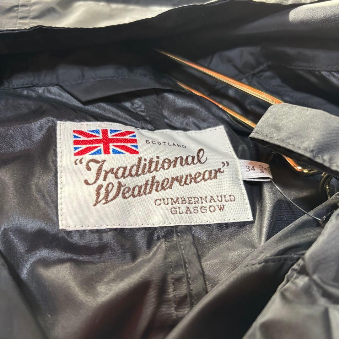 美品＊トラディショナルウェザーウェア レインコート ポンチョ 黒 ブラック