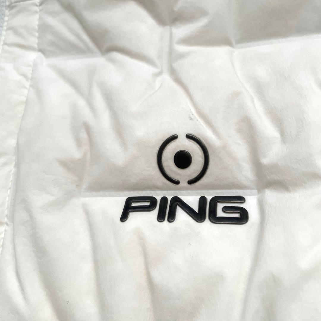PING ピン　ゴルフウエア　ダウンジャケット　ホワイト　LL