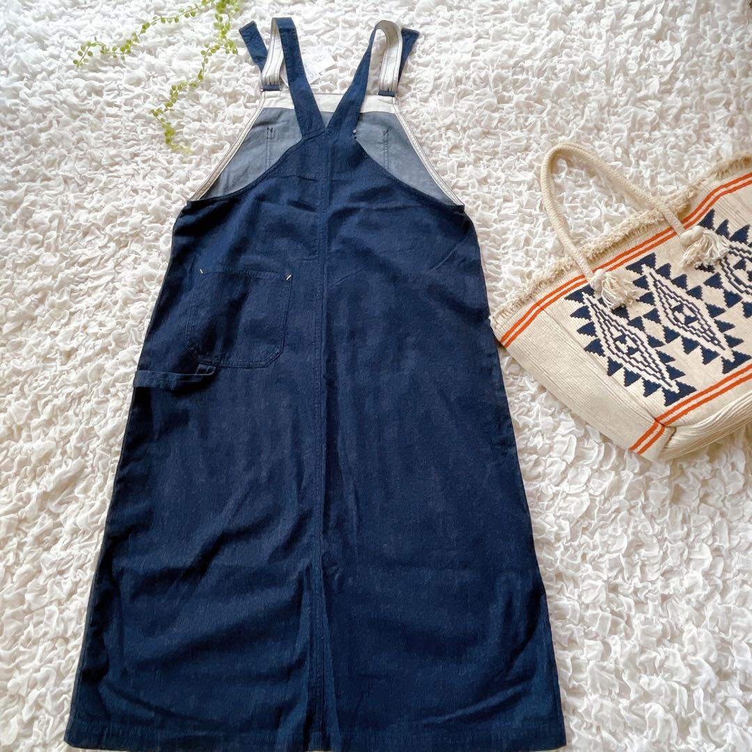 新品タグ付き♡ナチュラルランドリー　デニムジャンパースカート　日本製
