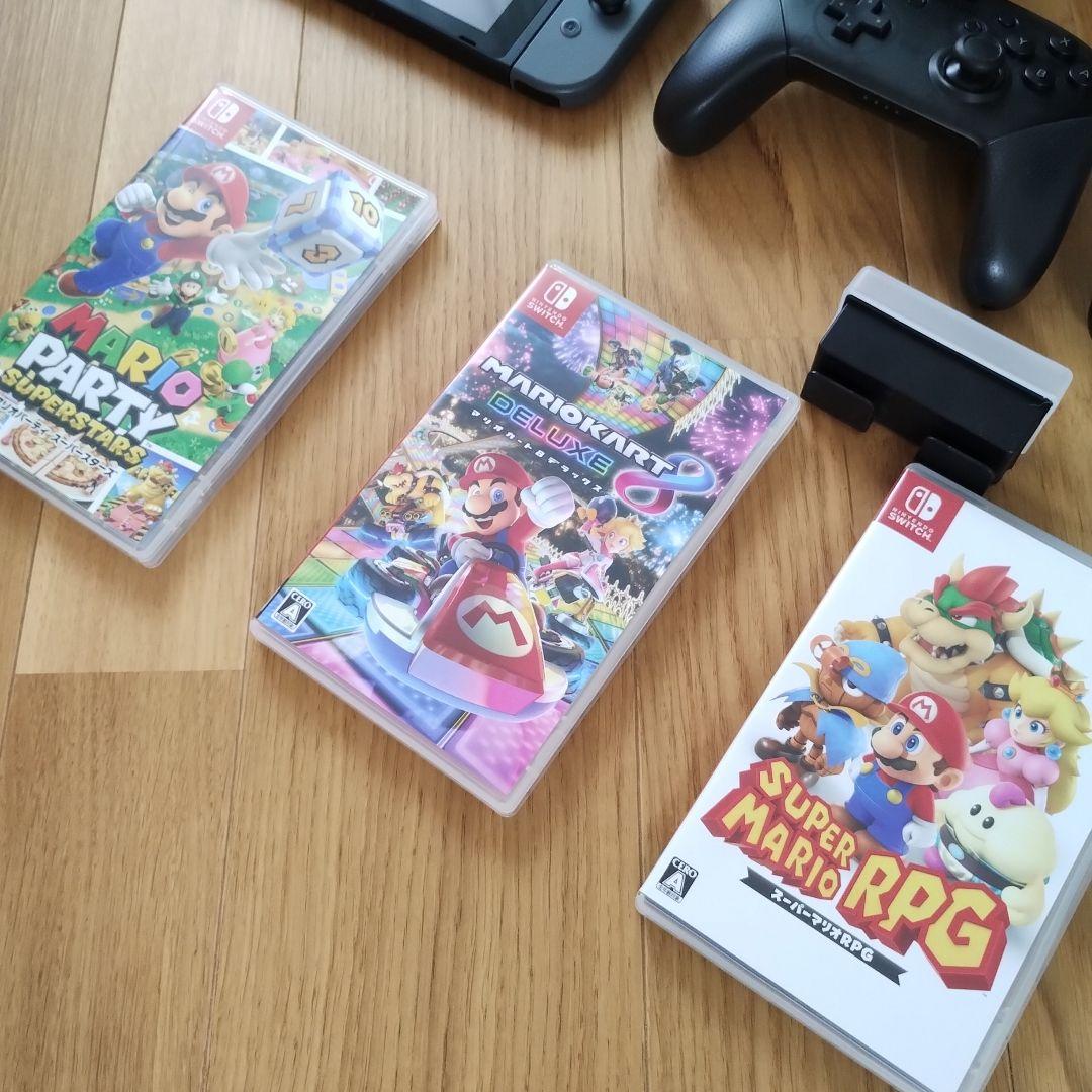 Nintendo Switch 本体 + ゲームソフト3本 + プロコントローラ
