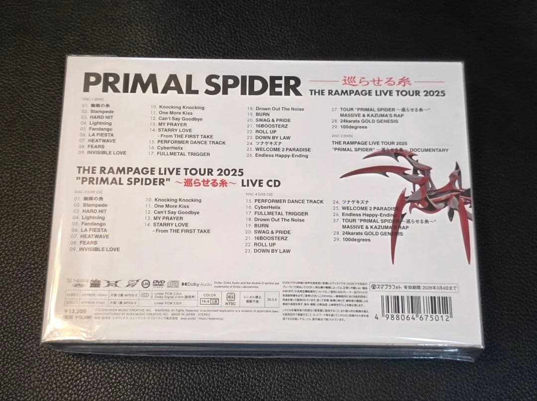 【限定版】RAMPAGE 2枚組DVD 2枚組CD プラスパ 巡らせる糸