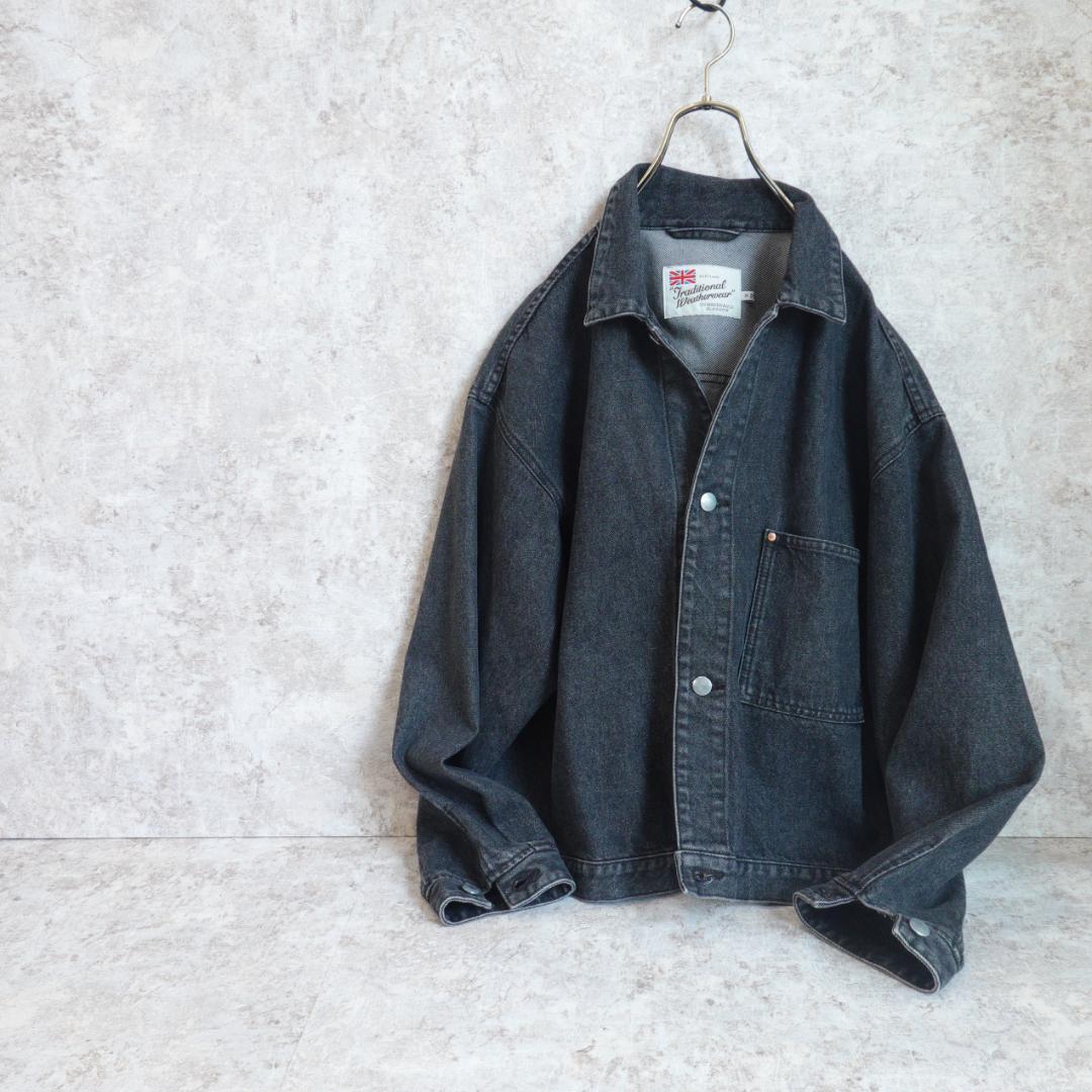 トラディショナルウェザーウェア 001D ブラックデニムGジャン 36 大戦