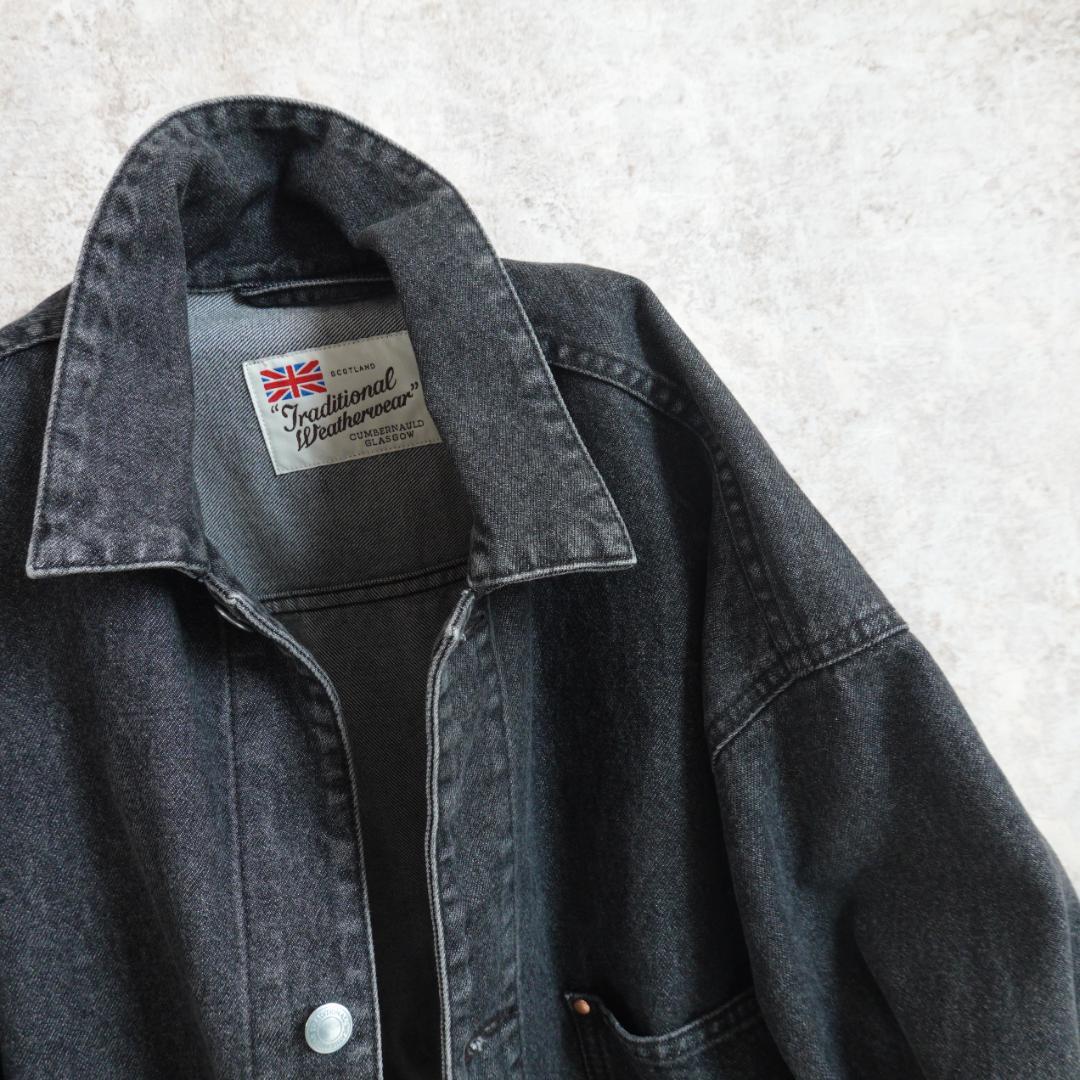 トラディショナルウェザーウェア 001D ブラックデニムGジャン 36 大戦