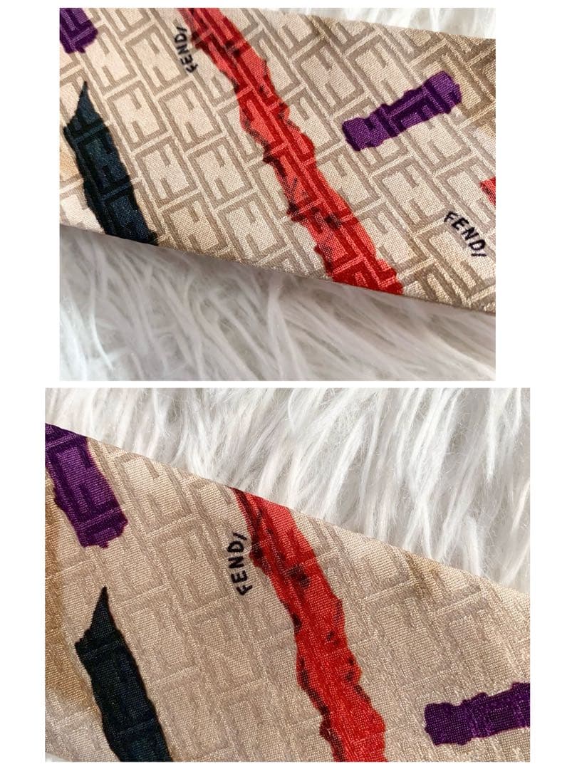 FENDI　フェンディ　FFロゴ　ズッカモチーフ　バッグモチーフ　ラッピー