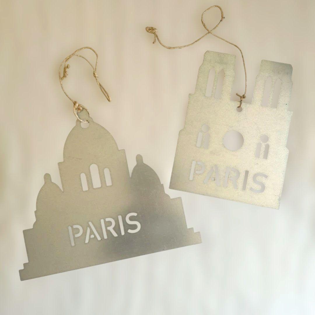 フランス製【PARISプレート】サクレクール寺院＆ノートルダム大聖堂★2点セット