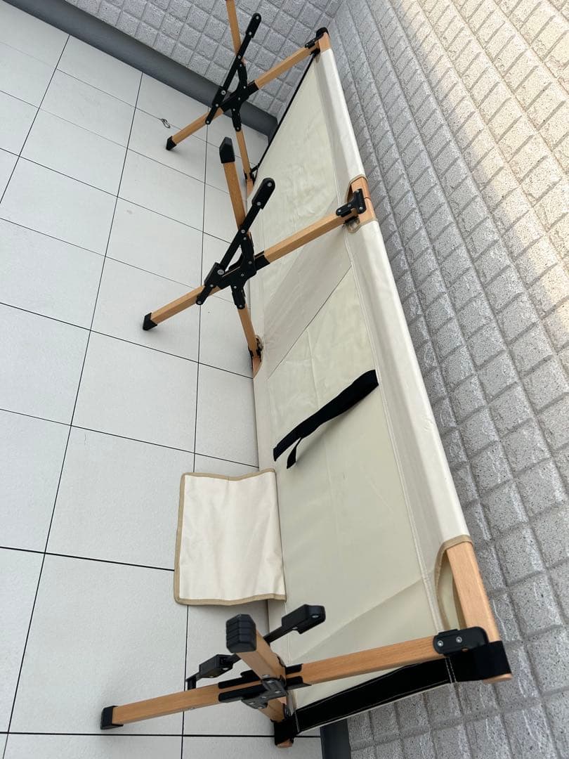 【Hilander 】ハイランダー レバー式コット ウッドフレーム アウトドア