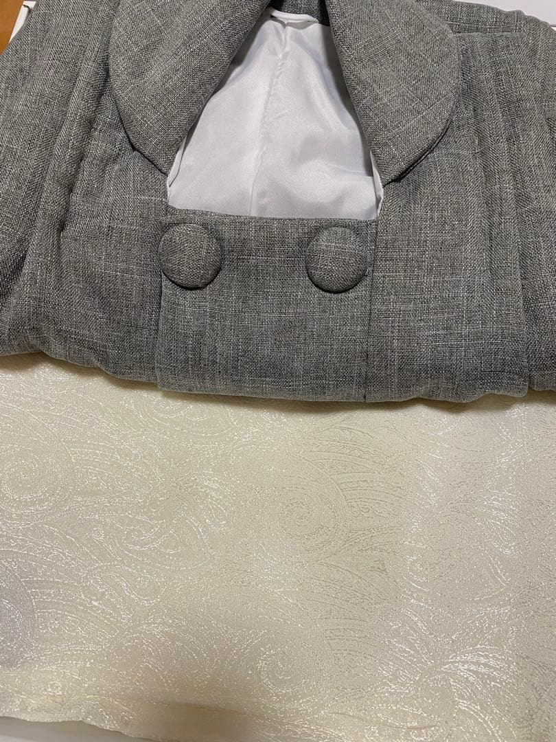 utatane ひよこ商店　かぷり　七五三　被布　3歳　ペイズリー柄