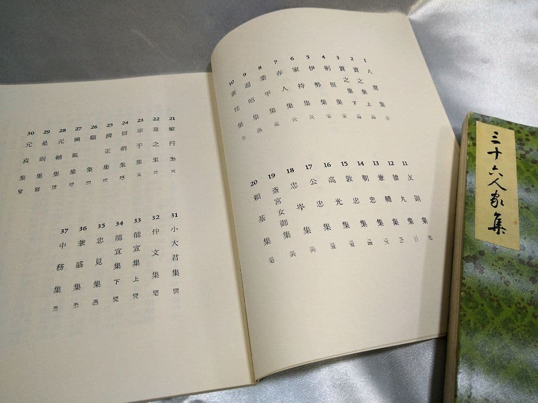 【稀少品】新潮社 西本願寺 三十六人家集 初版本 化粧箱入り