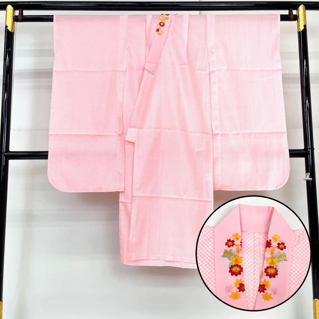 【着物と帯 時流】O24-39s◆七五三 7才女の子着物◆サンリオ 未使用品