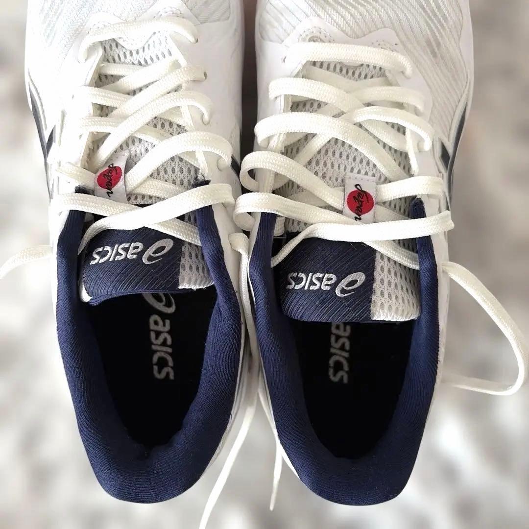 美品 26㎝ JAPAN ASICS ローテ ジャパンライト ホワイトネイビー