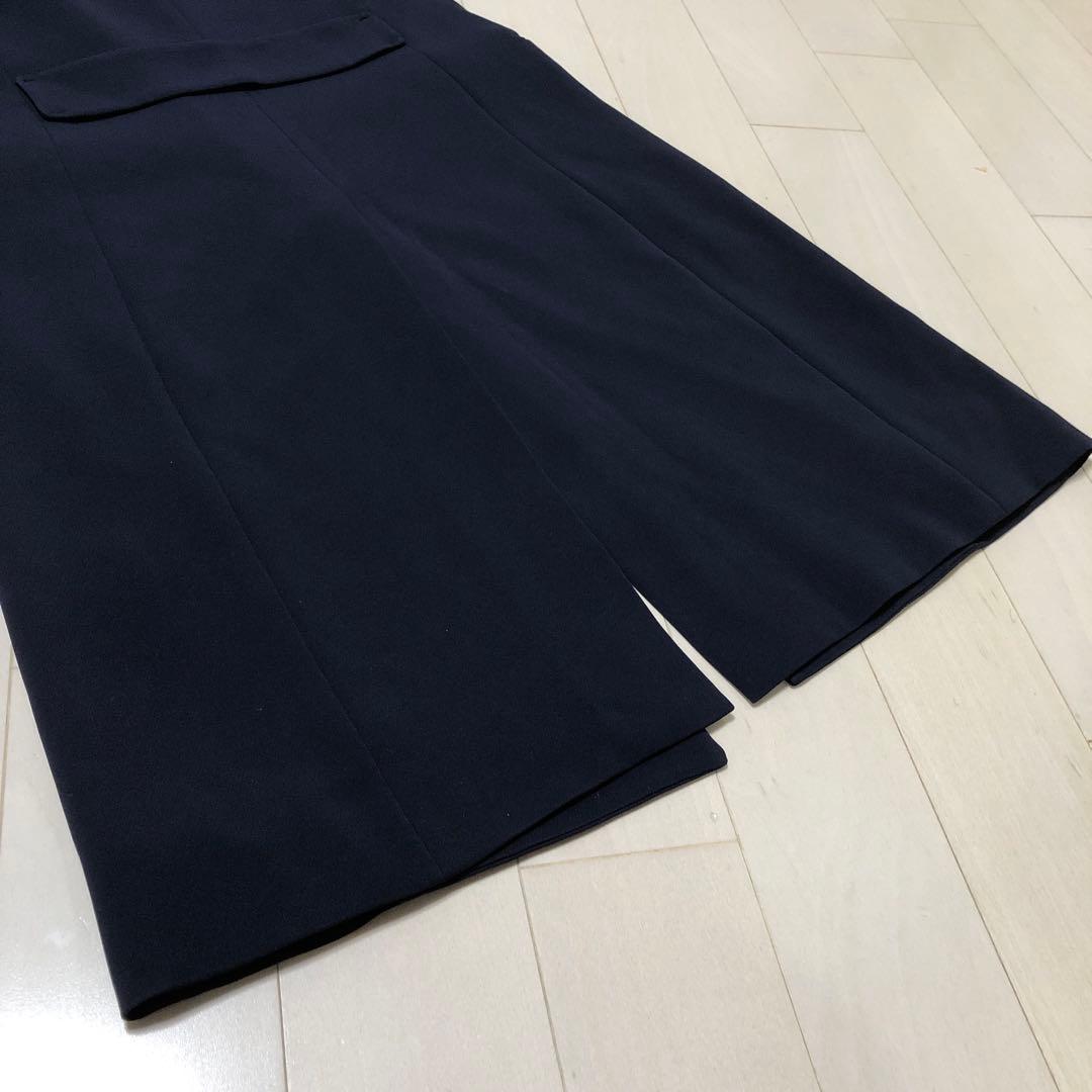 セオリー theory ダブルロングジレ ネイビー ベスト 前開き サイズ2 M