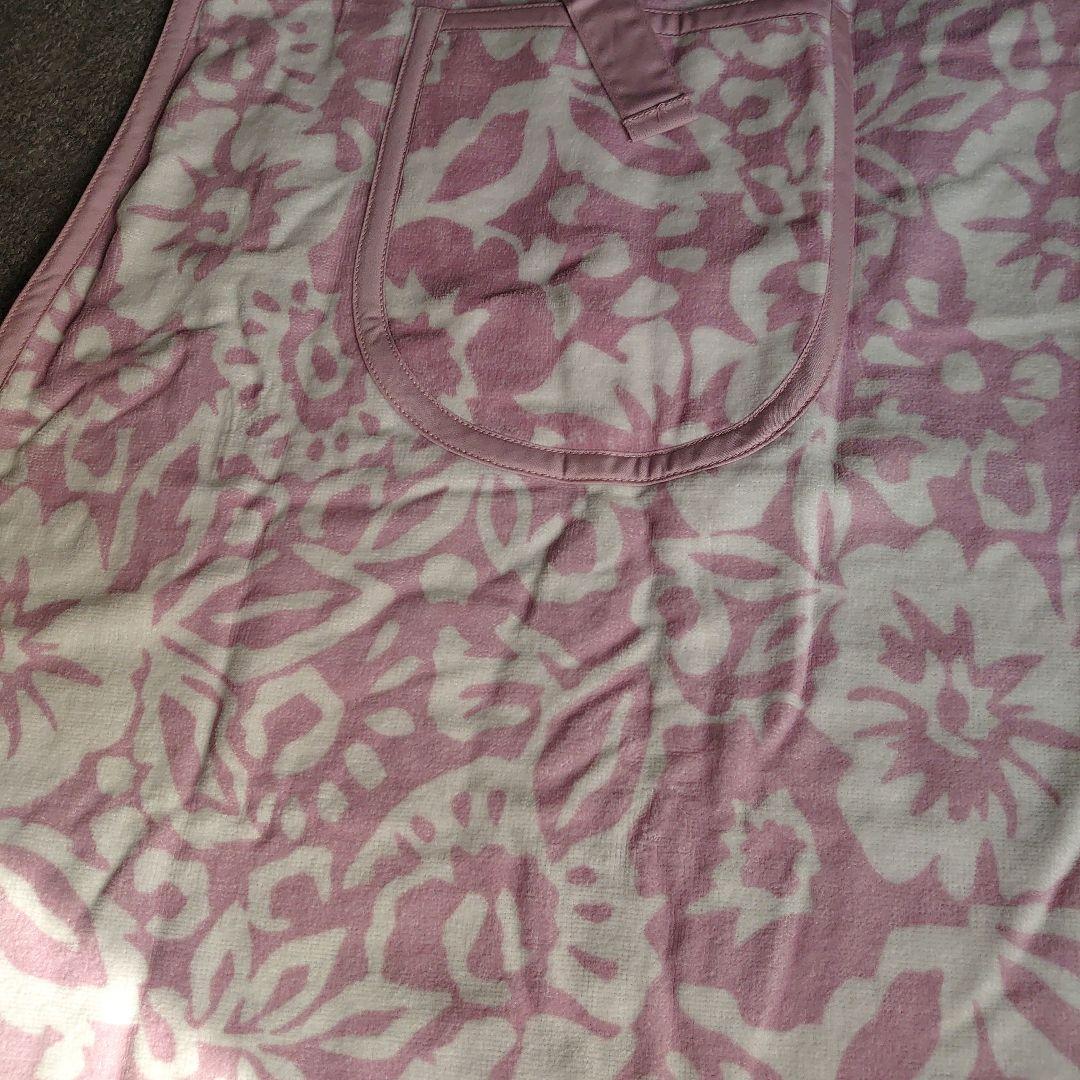 HOTMAN 花柄エプロン ピンク