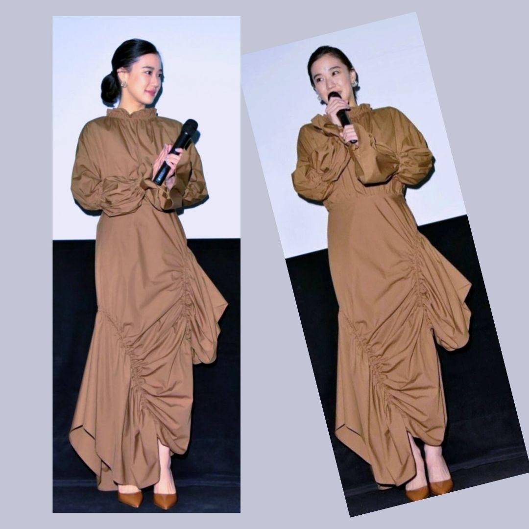 美品✨️個性的ギャザーワンピース アシメ ENFOLDエンフォルド 蒼井優 38