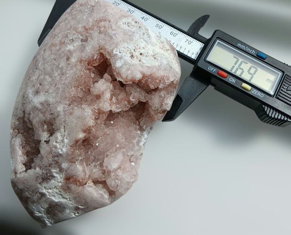 天然石　ピンクアメジスト　クラスター　原石　ドーム　置物　710g　ザクザク