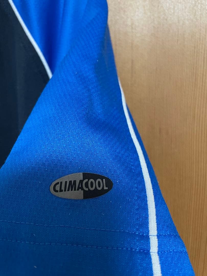 【希少美品】adidas テニスウェア 黒/青　L